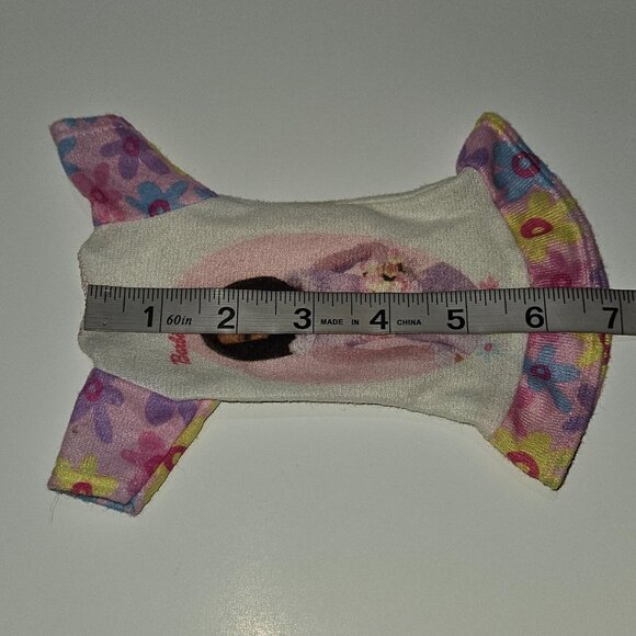 VTG Barbie Doll Size Nightgown Pajamas Graphic Floral Print Pink Purple White - Picture 5 of 7